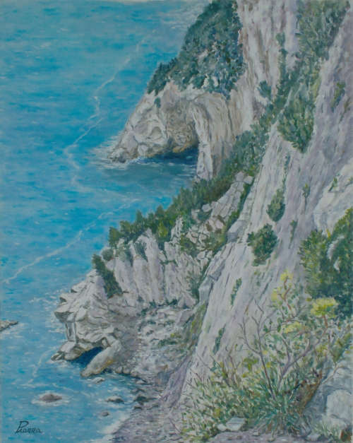 Il mare dal Muzzerone - Agosto 2007 - Olio su tela