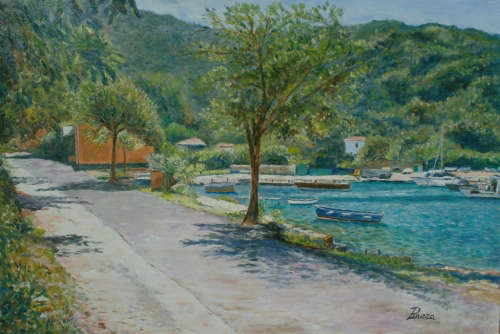 La casa di Sergio - Luglio 2006 - Olio su tela