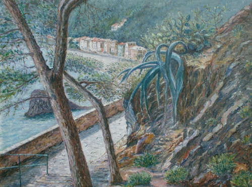 Scalinata chiesa dei Cappuccini - Maggio 2007 - Olio su tela