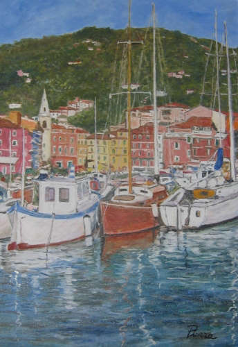 Porticciolo di Lerici - Maggio 2005 - Olio su tela